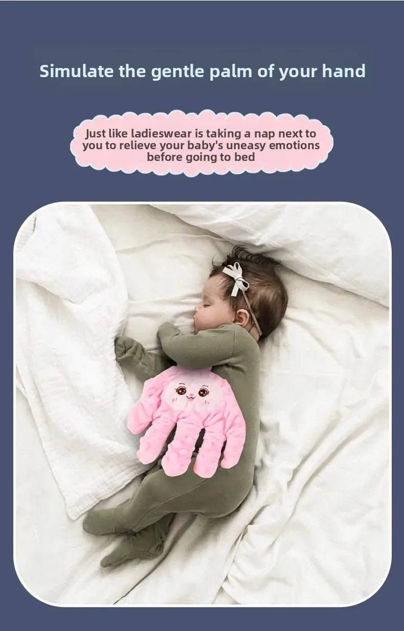 0 - 3Y Electric Baby Soothing Palm Hand Automatic Patting Sleep Companion Beater Sleeping Aid Pillow soother Toys for Calming Baby - RELUX.STORE0 - 3Y Electric Baby Soothing Palm Hand Automatic Patting Sleep Companion Beater Sleeping Aid Pillow soother Toys for Calming Baby