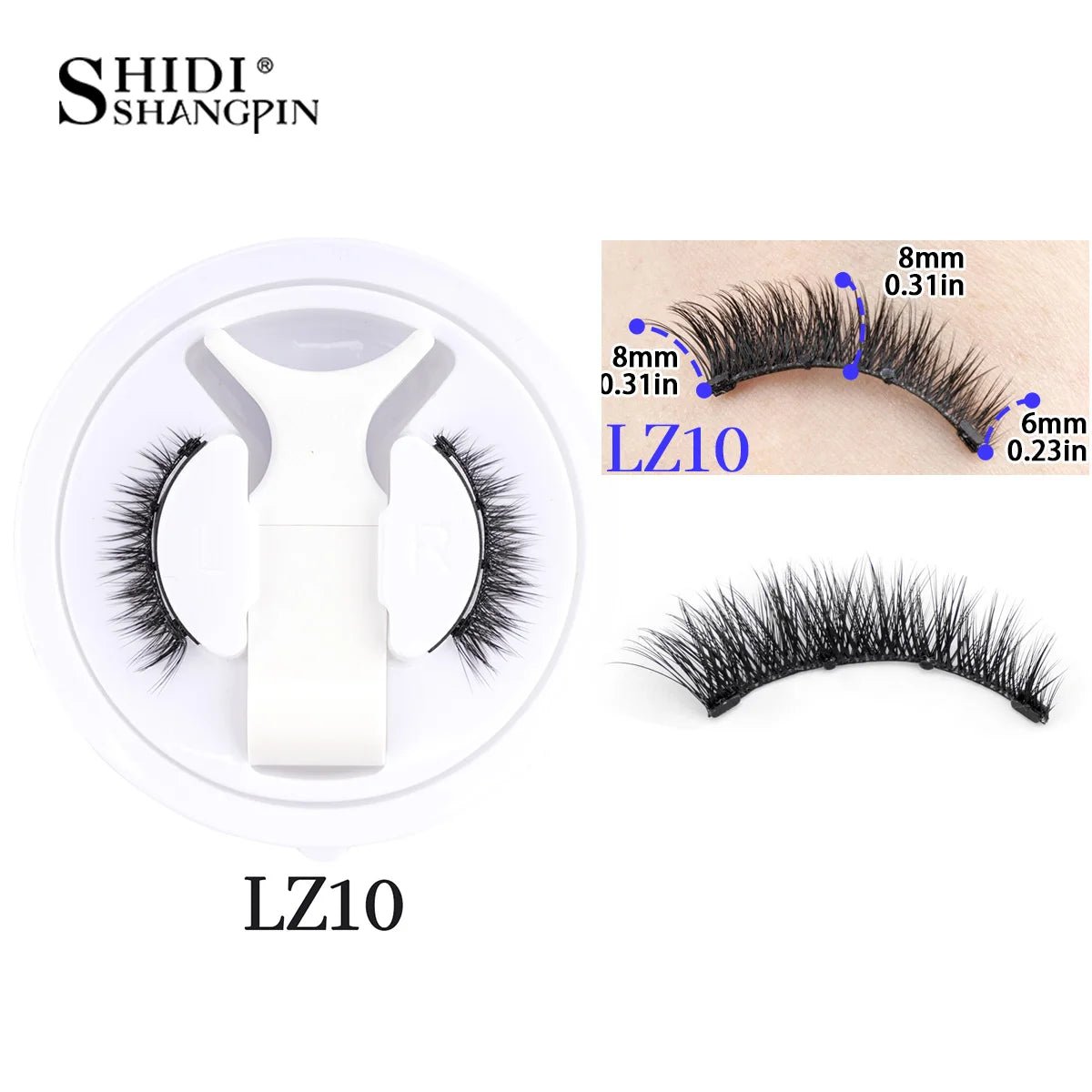 1 Pair Reusable Magnetic Eyelashes Tweezers Set Faux Mink Lashes Handmade 3D Natural False Eyelashes and Magnetic Tweezers Set - RELUX.STORE