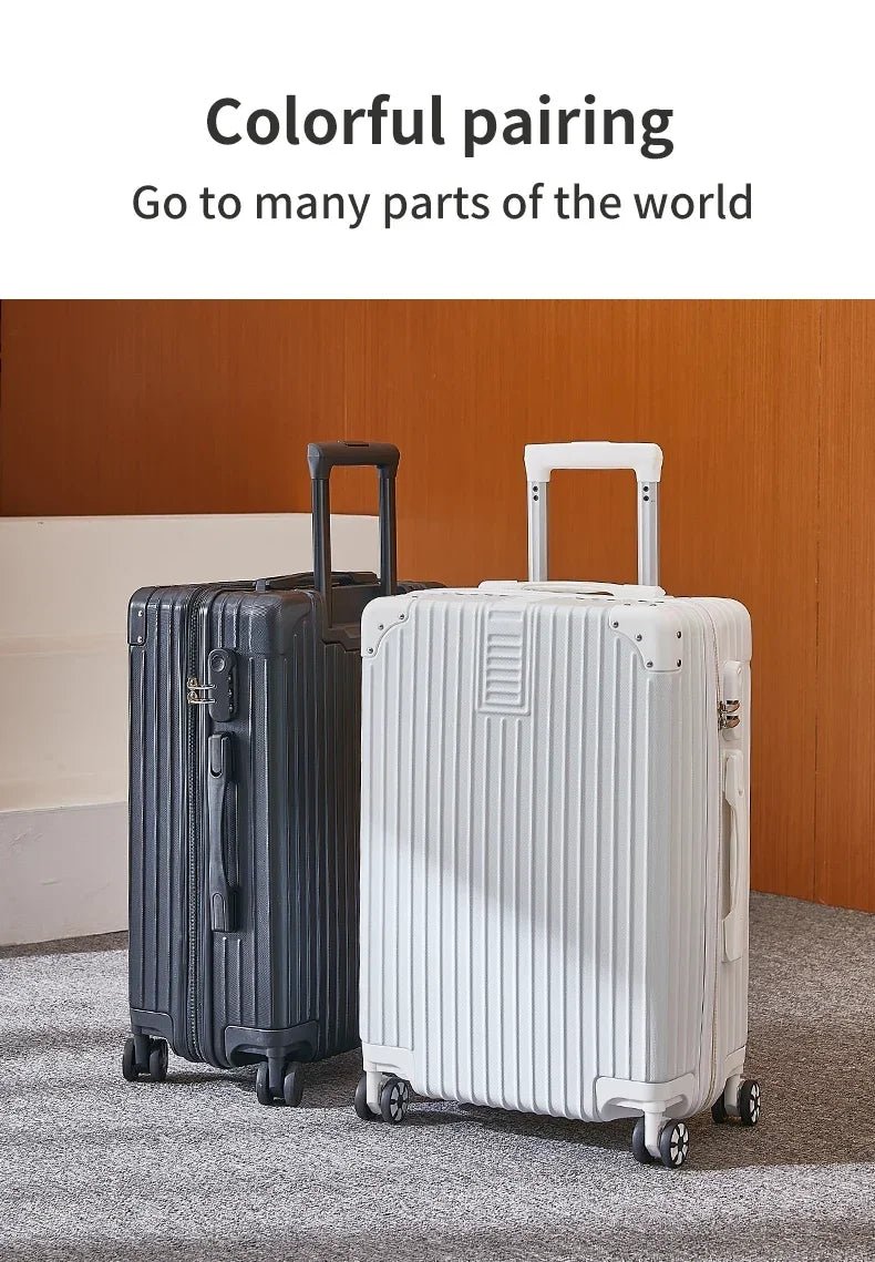 100% Aluminum Magnesium Alloy Travel Luggage Trolley Luggage 20 22 24 26 28 Inch Trolley Luggage Carry - On Luggage With Cup Holde - RELUX.STORE100% Aluminum Magnesium Alloy Travel Luggage Trolley Luggage 20 22 24 26 28 Inch Trolley Luggage Carry - On Luggage With Cup Holde