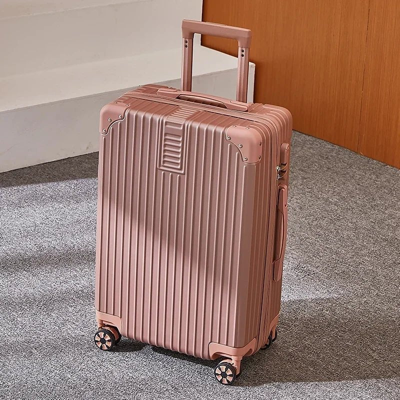 100% Aluminum Magnesium Alloy Travel Luggage Trolley Luggage 20 22 24 26 28 Inch Trolley Luggage Carry - On Luggage With Cup Holde - RELUX.STORE100% Aluminum Magnesium Alloy Travel Luggage Trolley Luggage 20 22 24 26 28 Inch Trolley Luggage Carry - On Luggage With Cup Holde