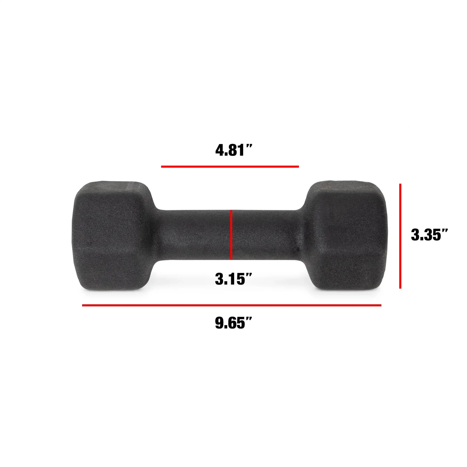 "10lb Pair Neoprene Dumbbells – Non - Slip, Quiet Hand Weights for Home Gym Workouts | Black Coated Fitness Equipment by Relux.Store" - RELUX.STORE