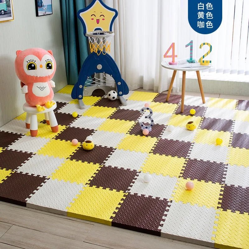 12pcs Foam Baby Play Mat Puzzle Mat Kids Interlocking Exercise Tiles Rugs Floor Tiles Toy Carpet Soft Carpet 30*30*1cm - RELUX.STORE12pcs Foam Baby Play Mat Puzzle Mat Kids Interlocking Exercise Tiles Rugs Floor Tiles Toy Carpet Soft Carpet 30*30*1cm