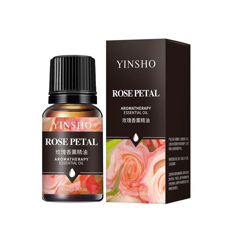17 Flavors 10ml Essential Oils For Aroma Diffuser AirHumidifier Home Water - soluble Lavender Rose Eucalyptus White Peach Oolong - RELUX.STORE