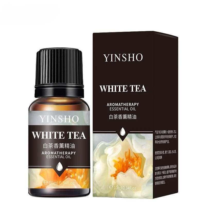 17 Flavors 10ml Essential Oils For Aroma Diffuser AirHumidifier Home Water - soluble Lavender Rose Eucalyptus White Peach Oolong - RELUX.STORE
