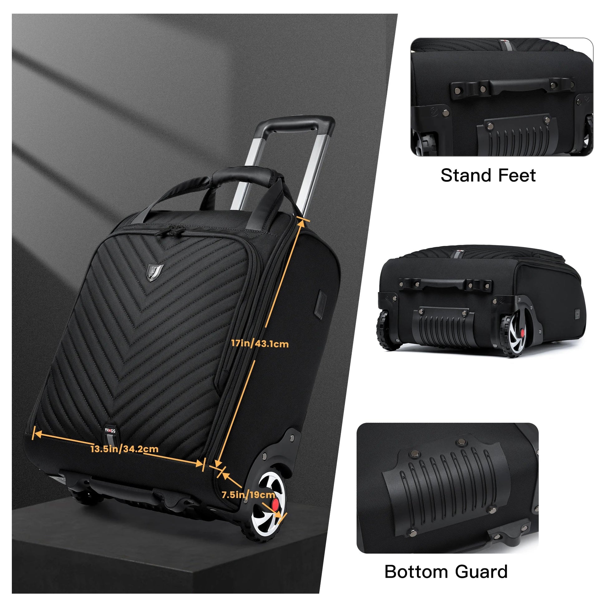18 inch Laptop Bag Business Trolley Bags Carry - On Underseat Airlines Luggage Travel Bag with Wheels Women Men Cabin Suitcase - RELUX.STORE18 inch Laptop Bag Business Trolley Bags Carry - On Underseat Airlines Luggage Travel Bag with Wheels Women Men Cabin Suitcase