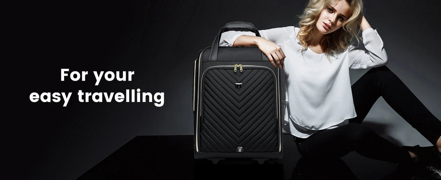 18 inch Laptop Bag Business Trolley Bags Carry - On Underseat Airlines Luggage Travel Bag with Wheels Women Men Cabin Suitcase - RELUX.STORE18 inch Laptop Bag Business Trolley Bags Carry - On Underseat Airlines Luggage Travel Bag with Wheels Women Men Cabin Suitcase