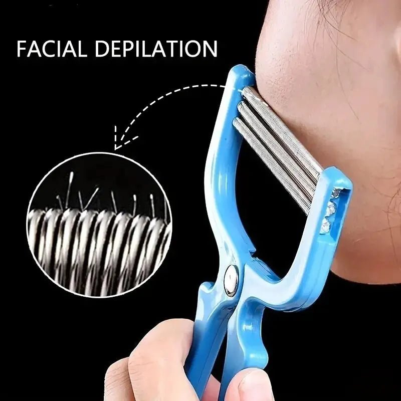 “1pc Facial Hair Remover – Manual Epilator & Threading Tool for Women, Precision Beauty Shaving” - RELUX.STORE