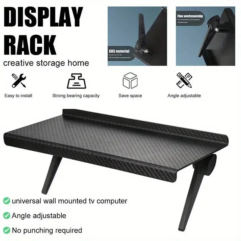 1PC Hot Selling Computer and TV Screen Storage Rack Wireless Router Set - top Box Rack No Perforated Storage Bracket Divine Tool - RELUX.STORE