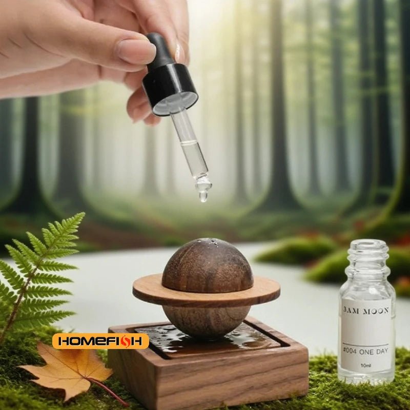 1pc Wooden Scent Diffuser - Jupiter Shape, No Essential Oil Needed, Home Decor & Fresh Air, Dorm Room Essential - RELUX.STORE
