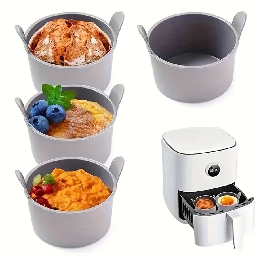 1pc/4pcs Air Fryer Silicone Egg Poacher Cups Silicone Egg Cooker Mold - RELUX.STORE