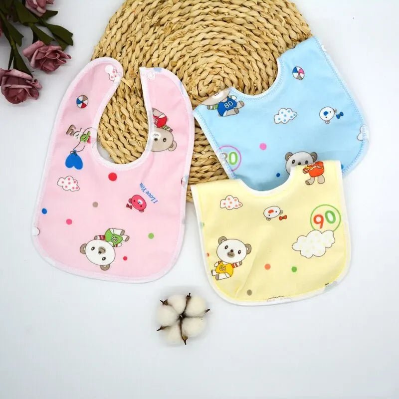 1PCS Baby Bibs Cotton Waterproof Bib Children Feeding Clothes Protection Kids Toddler Scarf for Newborns Boys Girls Accessories - RELUX.STORE1PCS Baby Bibs Cotton Waterproof Bib Children Feeding Clothes Protection Kids Toddler Scarf for Newborns Boys Girls Accessories