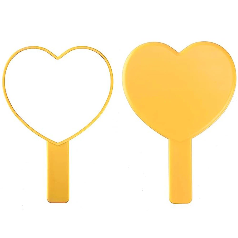 1Pcs Plastic Handle Handheld Makeup Vanity Mirror Portable Square Eyelash Extension Mirror Women Cosmetic Beauty Salon Supplies - RELUX.STORE