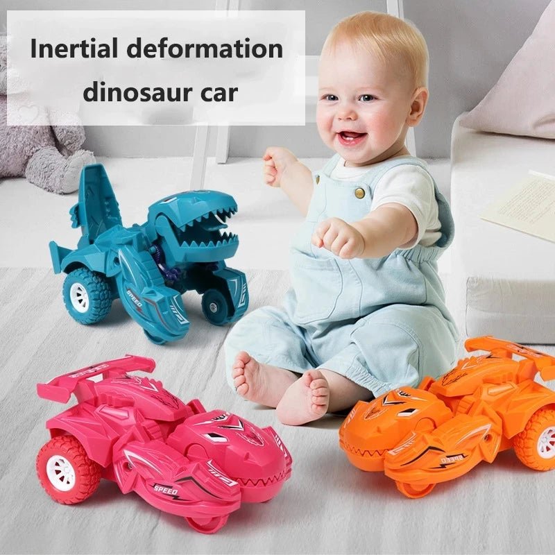 "2 - in - 1 Dinosaur Deformation Car Toy β Transforming Mini Vehicles for Boys, One - Step Action & Collision Fun" π¦πβ¨ - RELUX.STORE