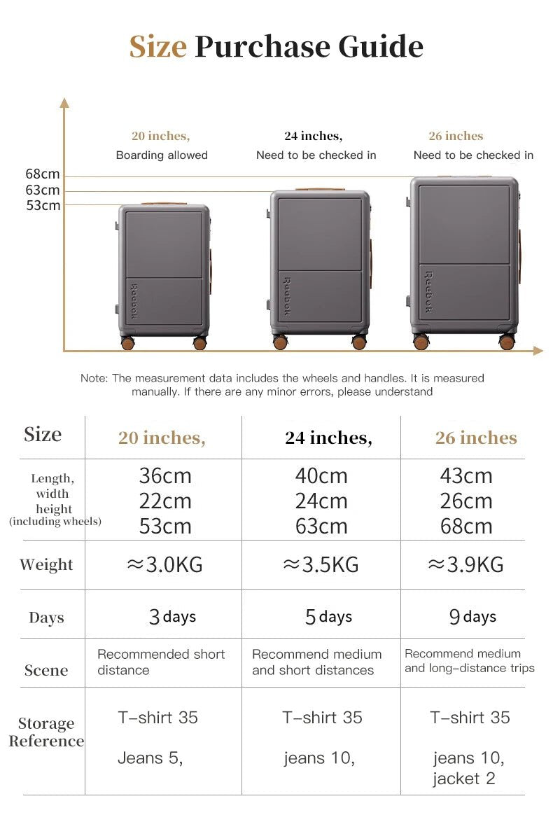 20" Carry - On Luggage - Ultra - Lightweight PC Trolley Suitcase, Impact - Resistant & Travel - Friendly - RELUX.STORE20" Carry - On Luggage - Ultra - Lightweight PC Trolley Suitcase, Impact - Resistant & Travel - Friendly