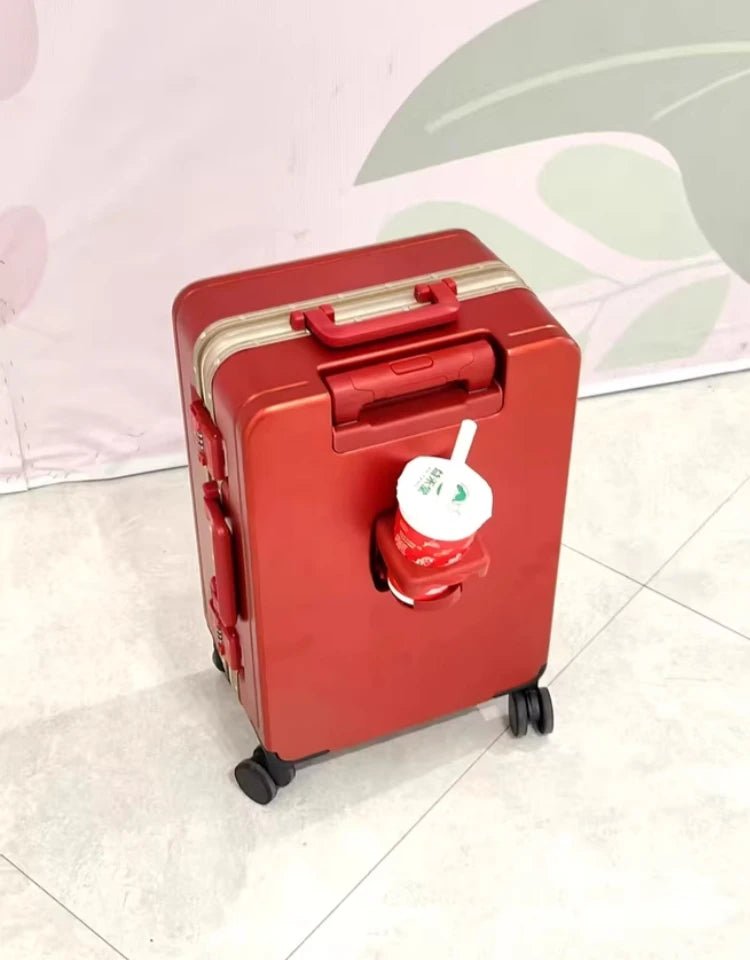20"/24" Suitcase Fashoin Rolling Luggage Aluminum Frame Case with Wheel Alloy Trolley Bag ABS+PC Material Carry - On Cabin Travel - RELUX.STORE20"/24" Suitcase Fashoin Rolling Luggage Aluminum Frame Case with Wheel Alloy Trolley Bag ABS+PC Material Carry - On Cabin Travel