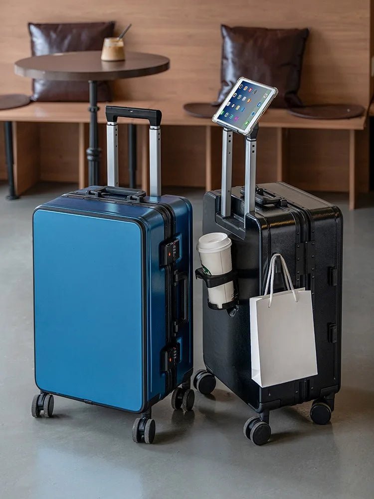 20"/24" Suitcase Fashoin Rolling Luggage Aluminum Frame Case with Wheel Alloy Trolley Bag ABS+PC Material Carry - On Cabin Travel - RELUX.STORE20"/24" Suitcase Fashoin Rolling Luggage Aluminum Frame Case with Wheel Alloy Trolley Bag ABS+PC Material Carry - On Cabin Travel