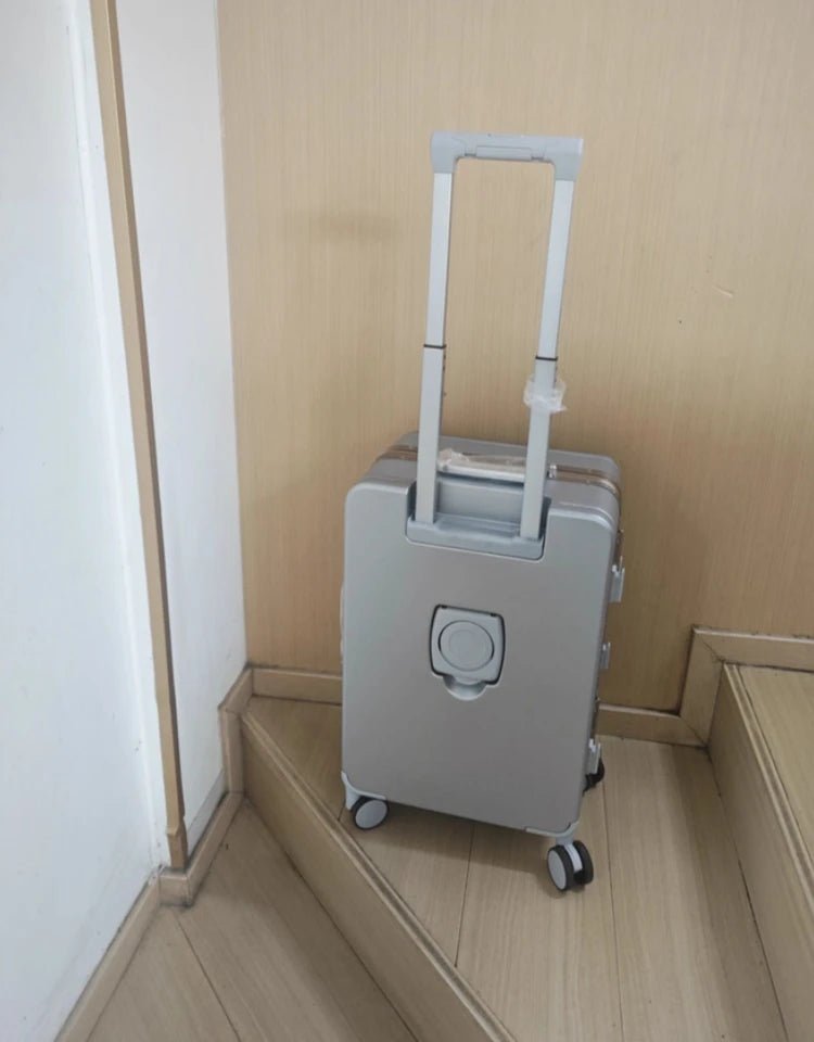 20"/24" Suitcase Fashoin Rolling Luggage Aluminum Frame Case with Wheel Alloy Trolley Bag ABS+PC Material Carry - On Cabin Travel - RELUX.STORE20"/24" Suitcase Fashoin Rolling Luggage Aluminum Frame Case with Wheel Alloy Trolley Bag ABS+PC Material Carry - On Cabin Travel