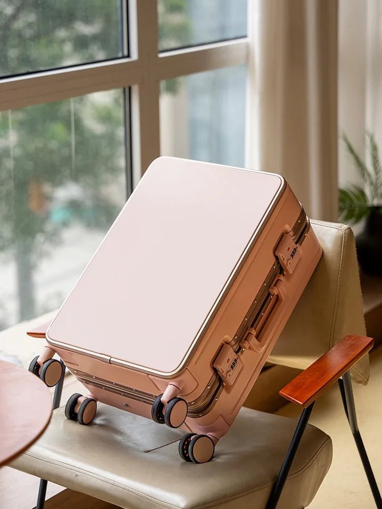 20"/24" Suitcase Fashoin Rolling Luggage Aluminum Frame Case with Wheel Alloy Trolley Bag ABS+PC Material Carry - On Cabin Travel - RELUX.STORE20"/24" Suitcase Fashoin Rolling Luggage Aluminum Frame Case with Wheel Alloy Trolley Bag ABS+PC Material Carry - On Cabin Travel