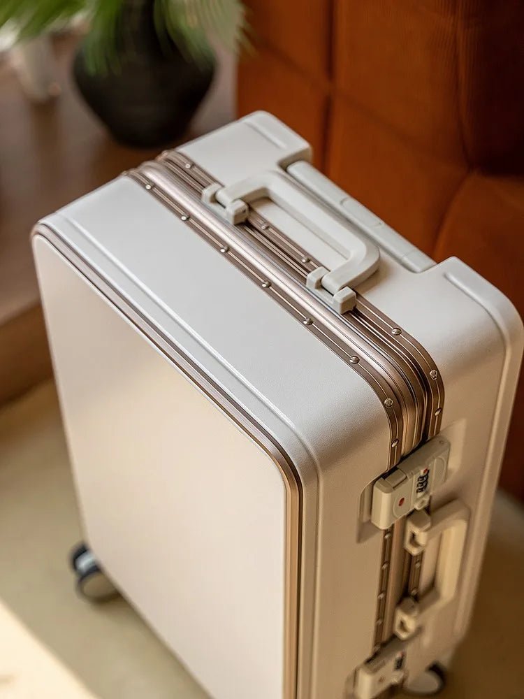20"/24" Suitcase Fashoin Rolling Luggage Aluminum Frame Case with Wheel Alloy Trolley Bag ABS+PC Material Carry - On Cabin Travel - RELUX.STORE20"/24" Suitcase Fashoin Rolling Luggage Aluminum Frame Case with Wheel Alloy Trolley Bag ABS+PC Material Carry - On Cabin Travel