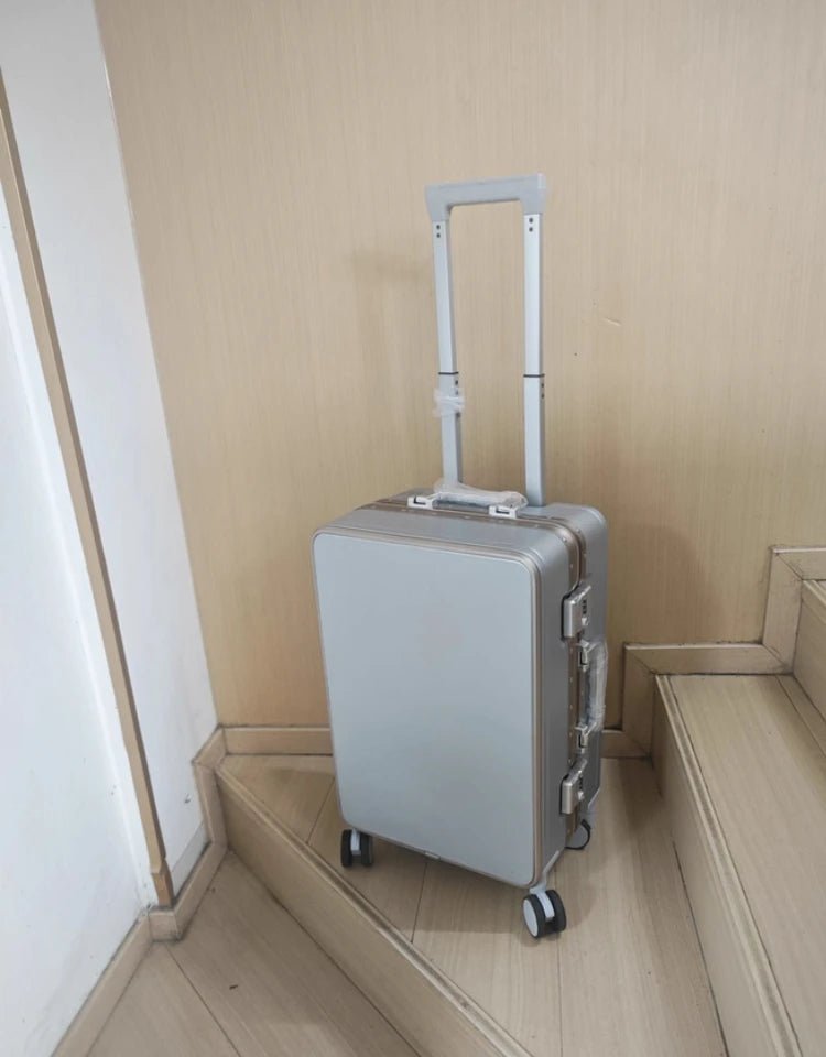 20"/24" Suitcase Fashoin Rolling Luggage Aluminum Frame Case with Wheel Alloy Trolley Bag ABS+PC Material Carry - On Cabin Travel - RELUX.STORE20"/24" Suitcase Fashoin Rolling Luggage Aluminum Frame Case with Wheel Alloy Trolley Bag ABS+PC Material Carry - On Cabin Travel