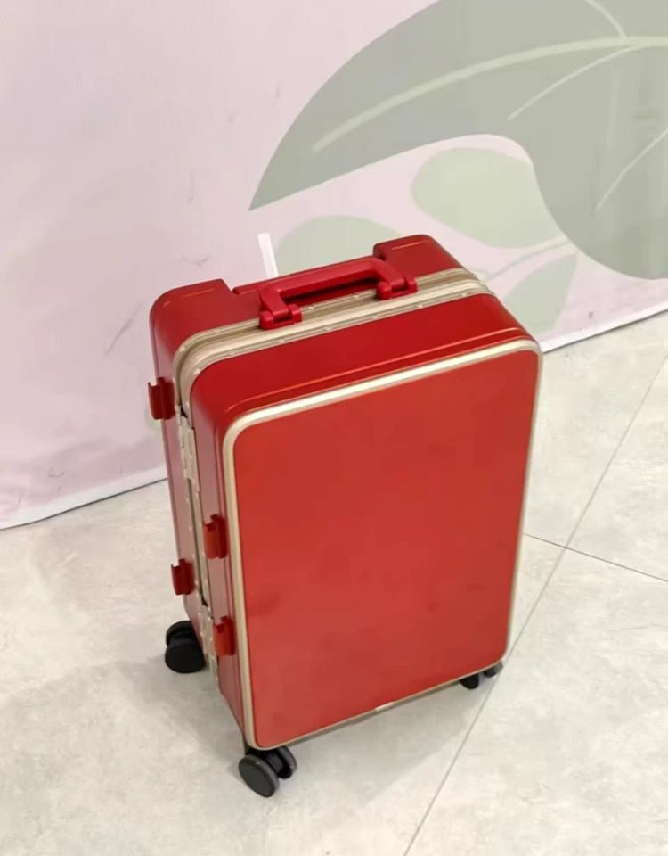 20"/24" Suitcase Fashoin Rolling Luggage Aluminum Frame Case with Wheel Alloy Trolley Bag ABS+PC Material Carry - On Cabin Travel - RELUX.STORE20"/24" Suitcase Fashoin Rolling Luggage Aluminum Frame Case with Wheel Alloy Trolley Bag ABS+PC Material Carry - On Cabin Travel