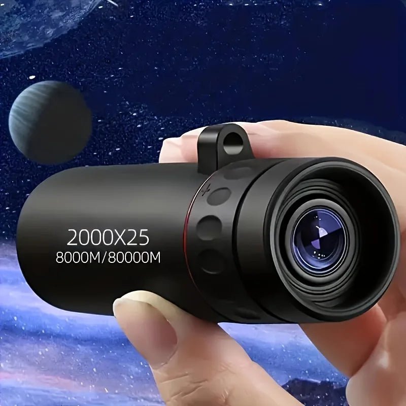 2025 2000X25 HD Monocular Telescope, Compact Portable for Travel, Hiking, Fishing, Camping, Stargazing, Concerts & Bird Watching - RELUX.STORE