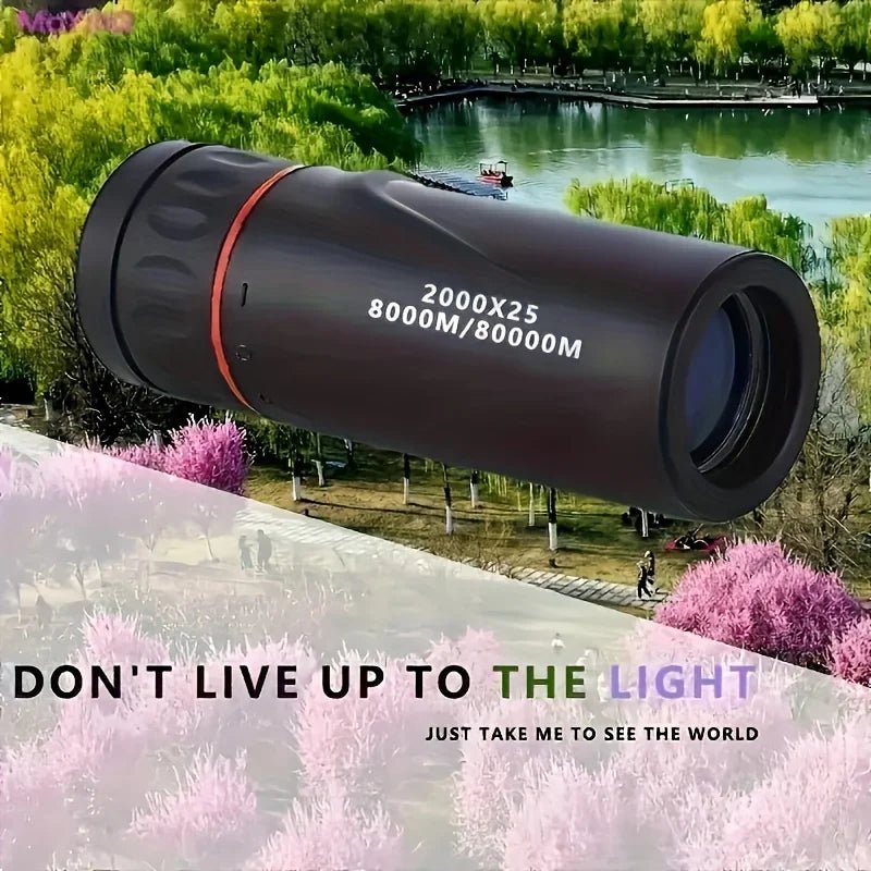 2025 2000X25 HD Monocular Telescope, Compact Portable for Travel, Hiking, Fishing, Camping, Stargazing, Concerts & Bird Watching - RELUX.STORE