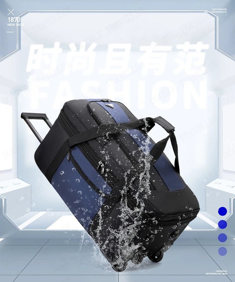 2025 New Travel Bags with Wheels Oxford Cloth Trolley Luggage Bag Organizes Folding Bags Quality Large Size Suitcases valises - RELUX.STORE2025 New Travel Bags with Wheels Oxford Cloth Trolley Luggage Bag Organizes Folding Bags Quality Large Size Suitcases valises