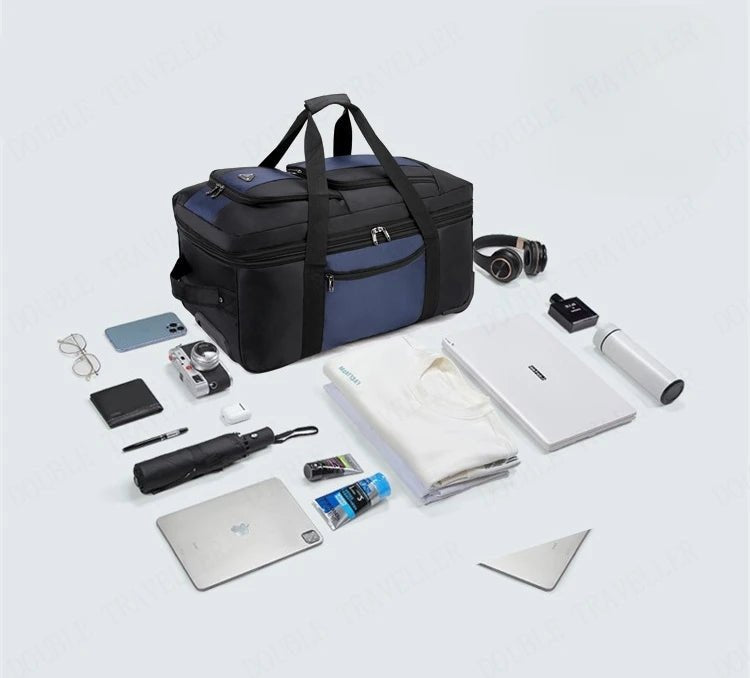 2025 New Travel Bags with Wheels Oxford Cloth Trolley Luggage Bag Organizes Folding Bags Quality Large Size Suitcases valises - RELUX.STORE2025 New Travel Bags with Wheels Oxford Cloth Trolley Luggage Bag Organizes Folding Bags Quality Large Size Suitcases valises