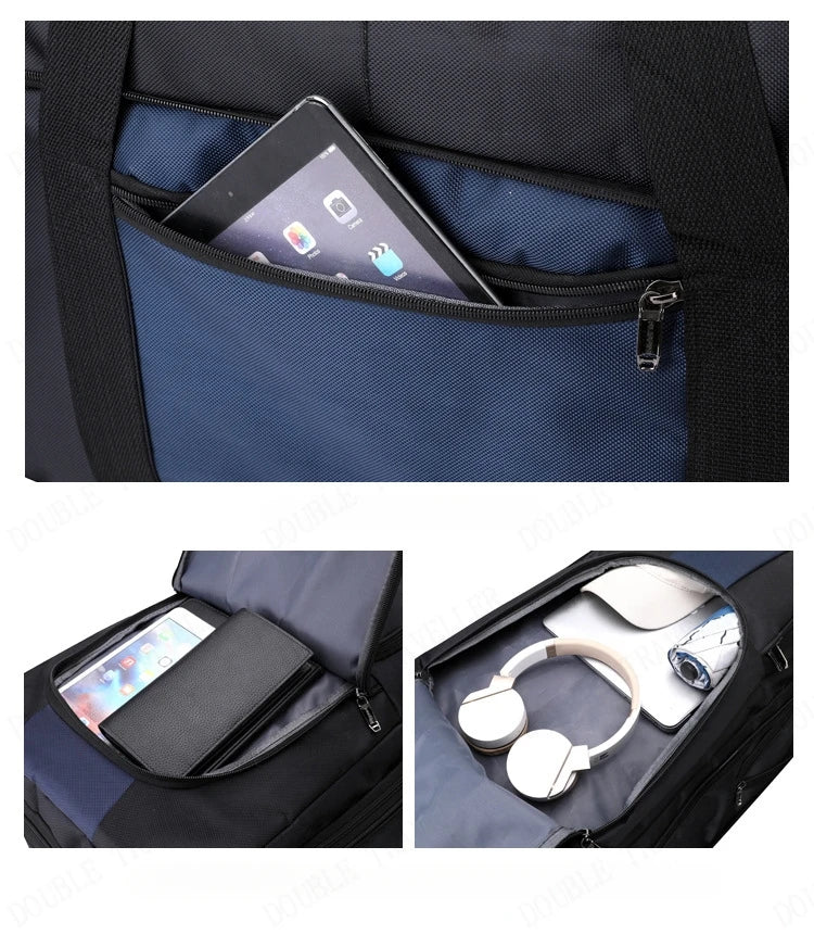 2025 New Travel Bags with Wheels Oxford Cloth Trolley Luggage Bag Organizes Folding Bags Quality Large Size Suitcases valises - RELUX.STORE2025 New Travel Bags with Wheels Oxford Cloth Trolley Luggage Bag Organizes Folding Bags Quality Large Size Suitcases valises