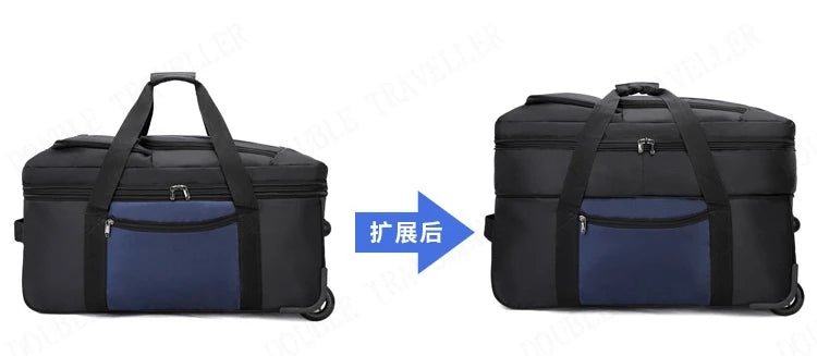 2025 New Travel Bags with Wheels Oxford Cloth Trolley Luggage Bag Organizes Folding Bags Quality Large Size Suitcases valises - RELUX.STORE2025 New Travel Bags with Wheels Oxford Cloth Trolley Luggage Bag Organizes Folding Bags Quality Large Size Suitcases valises