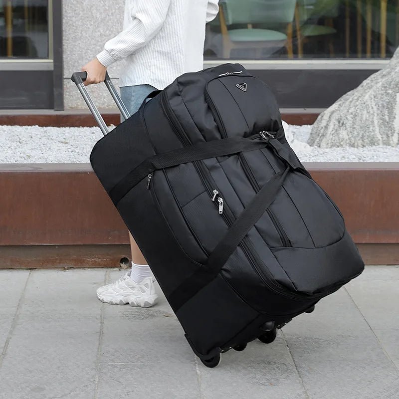 2025 New Travel Bags with Wheels Oxford Cloth Trolley Luggage Bag Organizes Folding Bags Quality Large Size Suitcases valises - RELUX.STORE2025 New Travel Bags with Wheels Oxford Cloth Trolley Luggage Bag Organizes Folding Bags Quality Large Size Suitcases valises