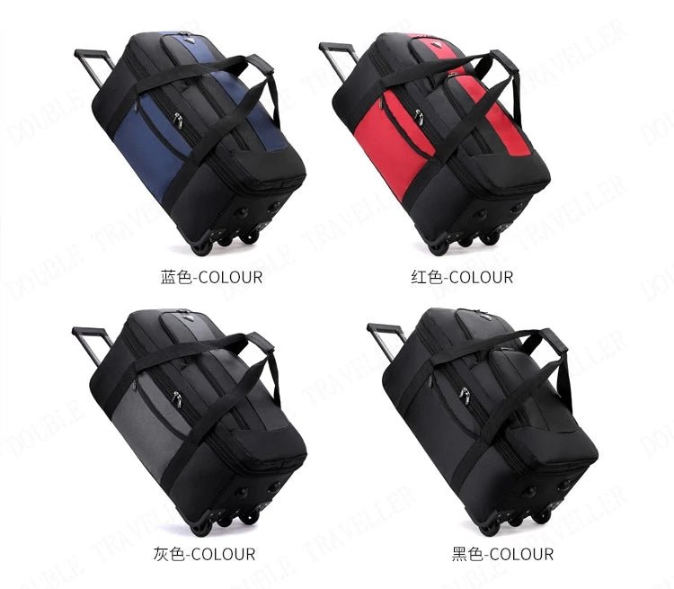 2025 New Travel Bags with Wheels Oxford Cloth Trolley Luggage Bag Organizes Folding Bags Quality Large Size Suitcases valises - RELUX.STORE2025 New Travel Bags with Wheels Oxford Cloth Trolley Luggage Bag Organizes Folding Bags Quality Large Size Suitcases valises