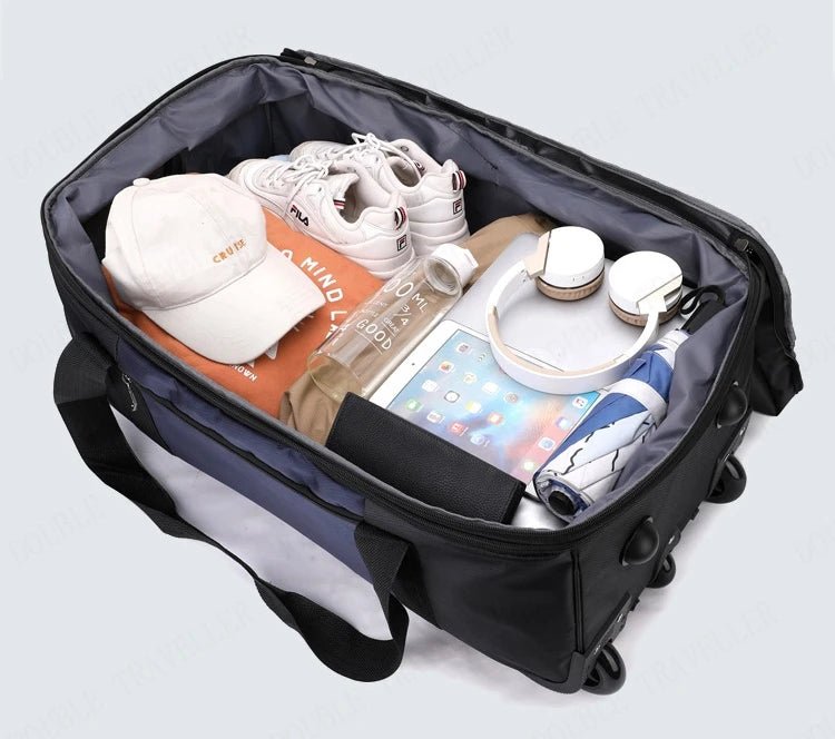 2025 New Travel Bags with Wheels Oxford Cloth Trolley Luggage Bag Organizes Folding Bags Quality Large Size Suitcases valises - RELUX.STORE2025 New Travel Bags with Wheels Oxford Cloth Trolley Luggage Bag Organizes Folding Bags Quality Large Size Suitcases valises