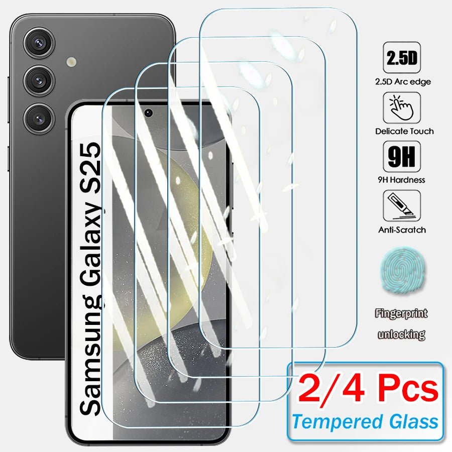 2/4PCS Tempered Glass Screen Protector for Samsung Galaxy S25/S24 Plus/Ultra, S23/S22 Plus, FE – Clear Protective Cover Glass Film - RELUX.STORE