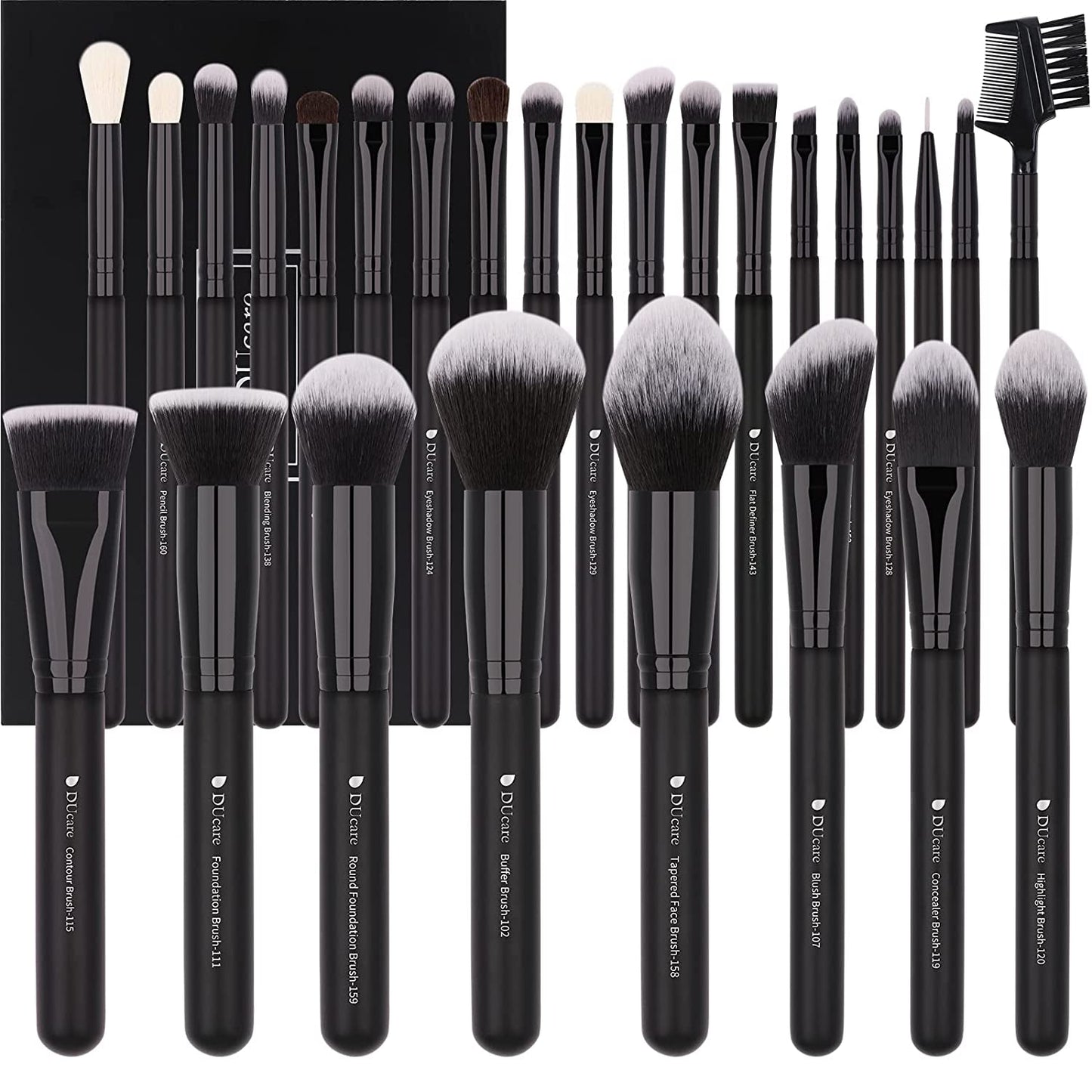 “27 - Piece Professional Makeup Brush Set – Premium Synthetic Kabuki Brushes for Foundation, Powder, Blending, Contour & Eye Makeup – Beauty Brush Kit for Women & Makeup Artists” - RELUX.STORE