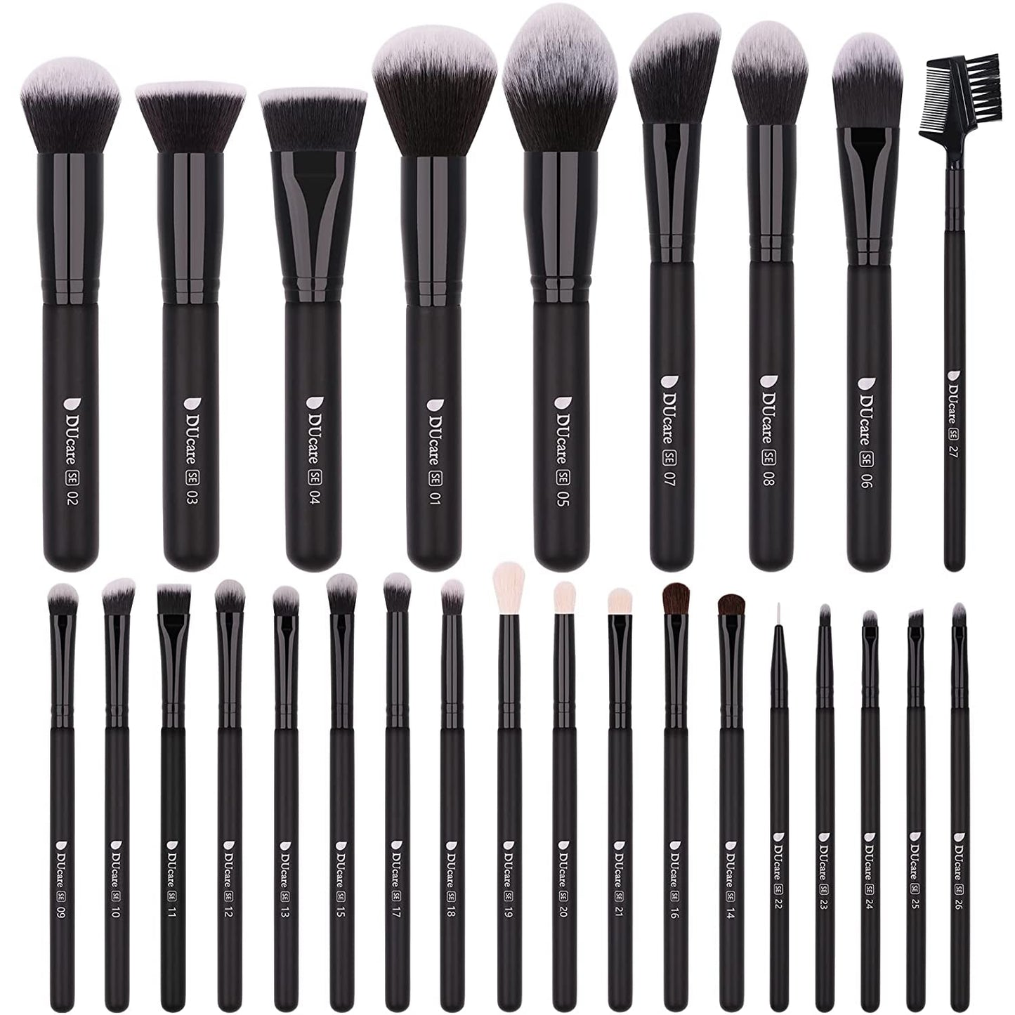 “27 - Piece Professional Makeup Brush Set – Premium Synthetic Kabuki Brushes for Foundation, Powder, Blending, Contour & Eye Makeup – Beauty Brush Kit for Women & Makeup Artists” - RELUX.STORE