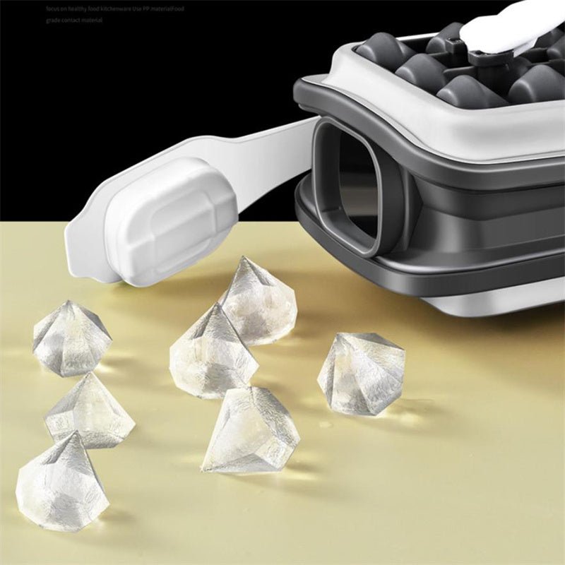 2in1 Portable Silicone Ice Ball Mold Ice Maker Water Bottle Ice Cube Mould Bottle Creative Ice Ball Diamond Curling Summer Kitchen Gadgets - RELUX.STORE