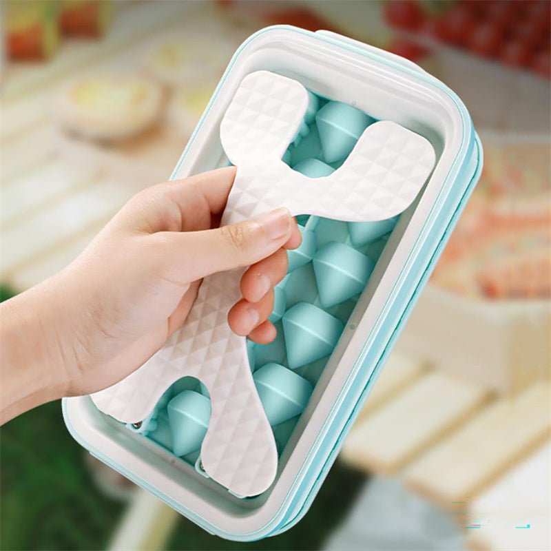 2in1 Portable Silicone Ice Ball Mold Ice Maker Water Bottle Ice Cube Mould Bottle Creative Ice Ball Diamond Curling Summer Kitchen Gadgets - RELUX.STORE