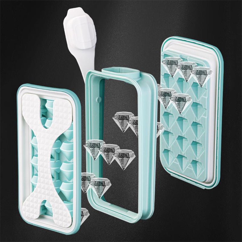 2in1 Portable Silicone Ice Ball Mold Ice Maker Water Bottle Ice Cube Mould Bottle Creative Ice Ball Diamond Curling Summer Kitchen Gadgets - RELUX.STORE