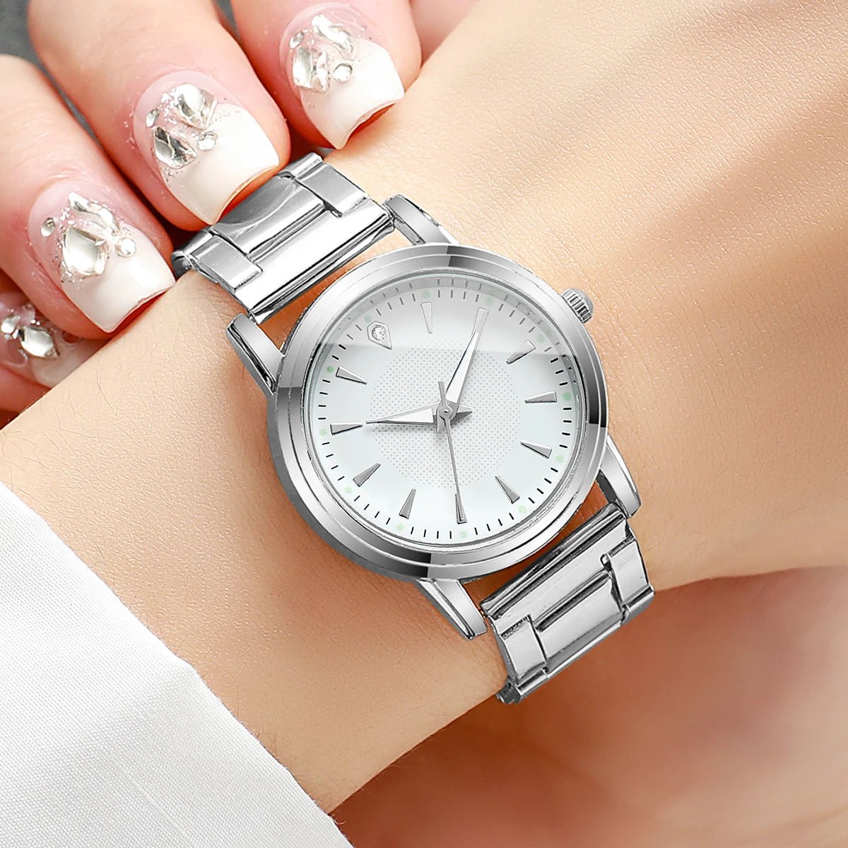 2PCS Couple's Watches Men Business Watch Fashion Analog Women Quartz Watch (Without Box) - RELUX.STORE