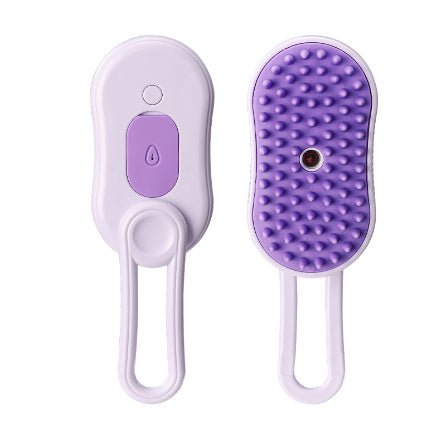 “3 - in - 1 Electric Pet Grooming Brush – Steam Hair Removal & Massage Comb for Cats and Dogs, Easy Fur Care Tool” - RELUX.STORE
