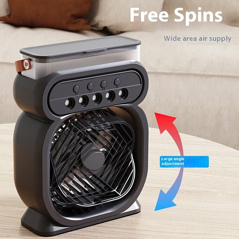3 In 1 Portable Air Conditioner Evaporative Air Cooler LED Night Lights 3 Speeds Humidifier Fan For Home Office - RELUX.STORE