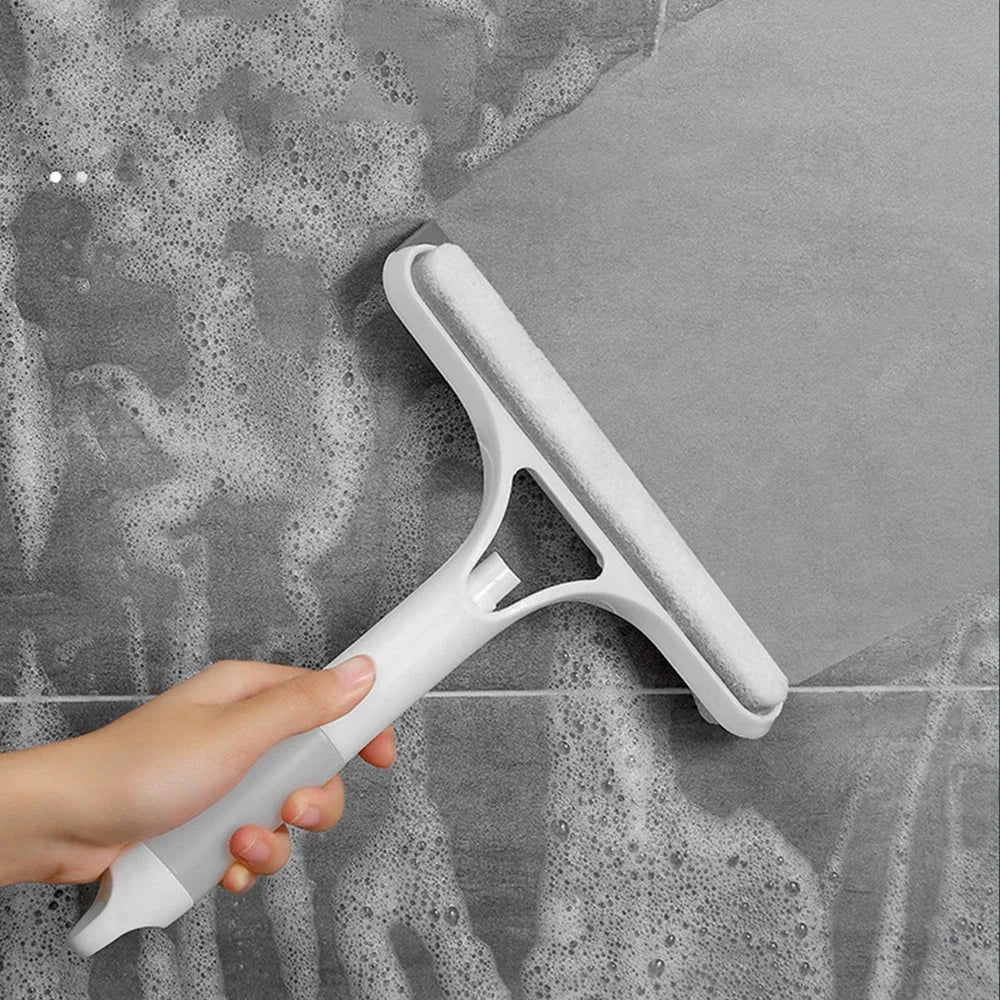 3 in 1 Window Cleaning Squeegee Multi Function Glass Mirror Wiper with Spray Bottle Microfiber Scrub Household Car Cleaner Tools - RELUX.STORE