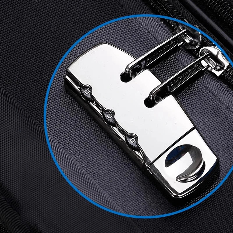 30" Large Capacity Black Luggage Waterproof Durable Trolley Case Oxford Cloth Detachable Spinner Wheel 20" Password Suitcase - RELUX.STORE30" Large Capacity Black Luggage Waterproof Durable Trolley Case Oxford Cloth Detachable Spinner Wheel 20" Password Suitcase