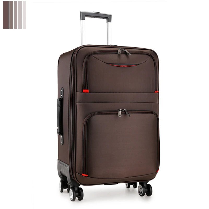 30" Large Capacity Black Luggage Waterproof Durable Trolley Case Oxford Cloth Detachable Spinner Wheel 20" Password Suitcase - RELUX.STORE30" Large Capacity Black Luggage Waterproof Durable Trolley Case Oxford Cloth Detachable Spinner Wheel 20" Password Suitcase