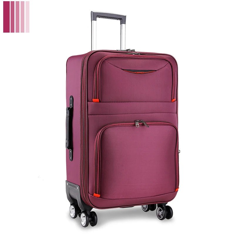 30" Large Capacity Black Luggage Waterproof Durable Trolley Case Oxford Cloth Detachable Spinner Wheel 20" Password Suitcase - RELUX.STORE30" Large Capacity Black Luggage Waterproof Durable Trolley Case Oxford Cloth Detachable Spinner Wheel 20" Password Suitcase