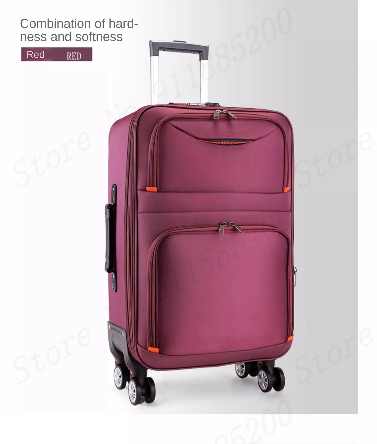 30" Large Capacity Black Luggage Waterproof Durable Trolley Case Oxford Cloth Detachable Spinner Wheel 20" Password Suitcase - RELUX.STORE30" Large Capacity Black Luggage Waterproof Durable Trolley Case Oxford Cloth Detachable Spinner Wheel 20" Password Suitcase