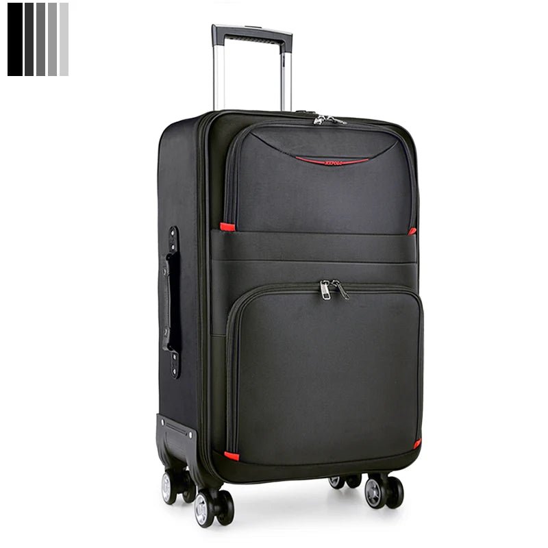 30" Large Capacity Black Luggage Waterproof Durable Trolley Case Oxford Cloth Detachable Spinner Wheel 20" Password Suitcase - RELUX.STORE30" Large Capacity Black Luggage Waterproof Durable Trolley Case Oxford Cloth Detachable Spinner Wheel 20" Password Suitcase