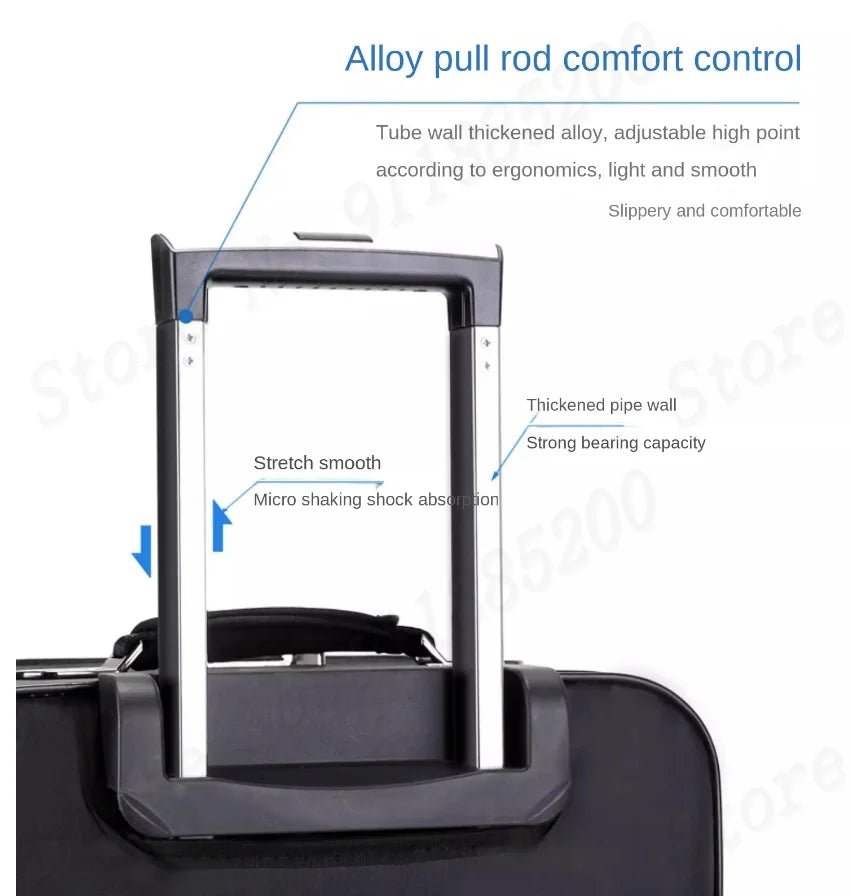 30" Large Capacity Black Luggage Waterproof Durable Trolley Case Oxford Cloth Detachable Spinner Wheel 20" Password Suitcase - RELUX.STORE30" Large Capacity Black Luggage Waterproof Durable Trolley Case Oxford Cloth Detachable Spinner Wheel 20" Password Suitcase